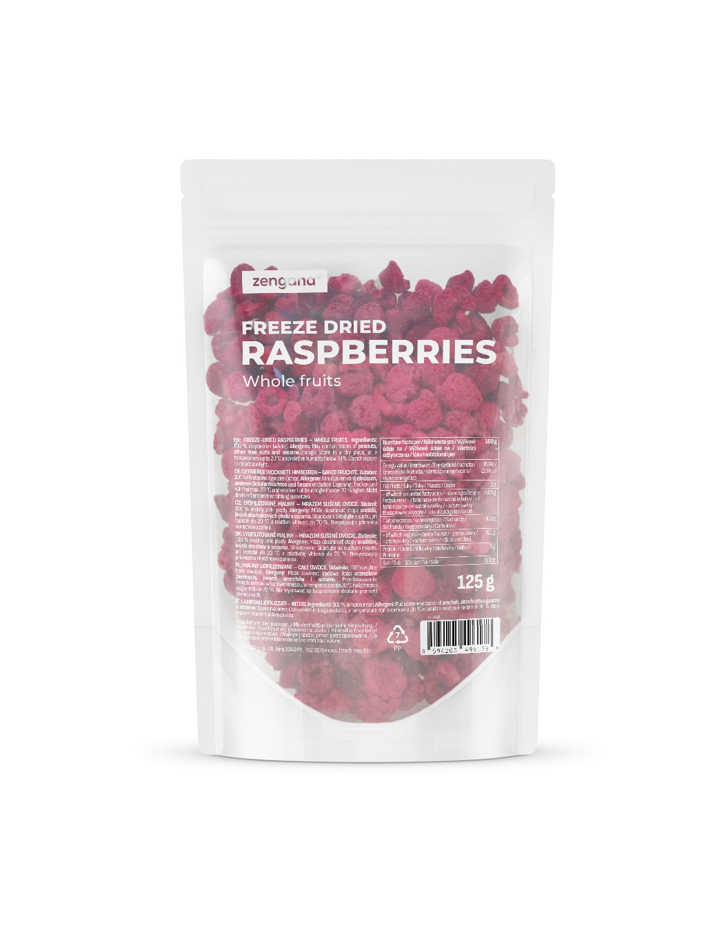 Zengana, Maliny, Lyofilizované XXL